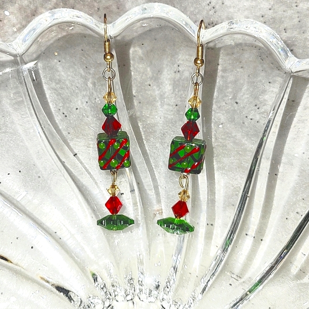 Handmade Christmas Earrings